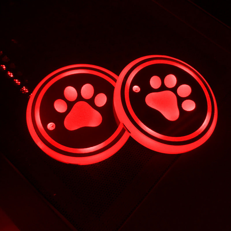 LED luminous water coaster, water cup mat, car atmosphere light